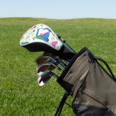 Rosa Blau grün Golf Headcover (In SItu)
