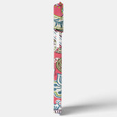 Rosa Blau Grün Taupe Pisley Case-Mate iPhone Hülle (Rückseite / Rechts)