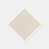 Rosa Blau Grüne Lila Streifen Leere Serviette (Ecke)