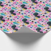 Rosa, blau, hell und lebendig - Geschenkartikel Geschenkpapier (Ecke)