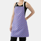 Rosa Blau Karo Gingham-Muster Schürze (InSitu)