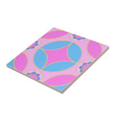 Rosa Blau - Klassisches Deko-Muster Fliese (Seite)