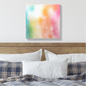 Rosa Blau Lila Grün Gelb Moderne Moderne Moderne Leinwanddruck (Insitu (Schlafzimmer))