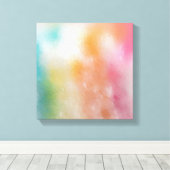 Rosa Blau Lila Grün Gelb Moderne Moderne Moderne Leinwanddruck (Insitu (Holzboden))