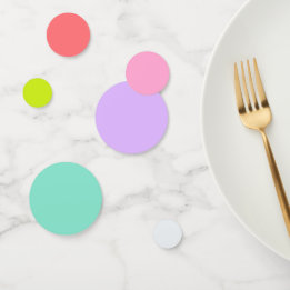 Rosa, Blau, Lila, Grün, Gelb Pastell Bunt Konfetti