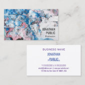 Rosa Blau Lila Moderne Abstrakte Elegante Vorlage Visitenkarte (Vorne/Hinten)