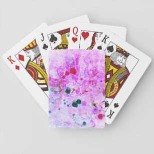 Rosa Blau Lila Moderne Abstrakte Vorlage Spielkarten