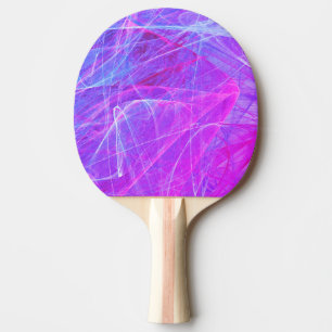 Rosa, Blau, Lilac Abstraktes Fraktal Tischtennis Schläger