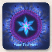 Rosa - Blau Magen Getränkeuntersetzer (Vorderseite)