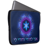 Rosa - Blau Magen Laptopschutzhülle (Vorne Rechts)