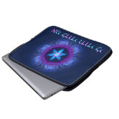 Rosa - Blau Magen Laptopschutzhülle (Vorne Knopf)