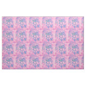 Rosa Blau Mandala Blumenmuster Stoff (Yard (91,4 cm))