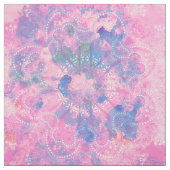 Rosa Blau Mandala Blumenmuster Stoff (Muster)
