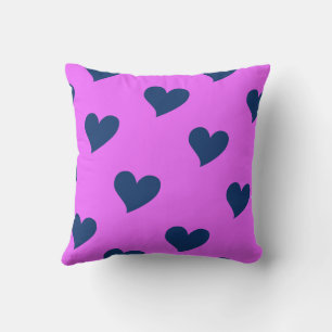 Rosa Blau Niedlich gemütlich Modernes Romantisches Kissen