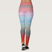 Rosa Blau Ombre Leggings (Rückseite)