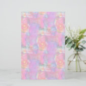 Rosa, blau, rote Textur Briefpapier (Stehend Vorderseite)