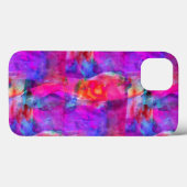 Rosa, blau, rote Textur Case-Mate iPhone Hülle (Rückseite (Horizontal))
