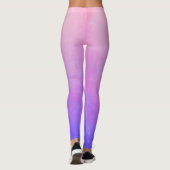 Rosa Blau rustikale ombre Leggings (Rückseite)