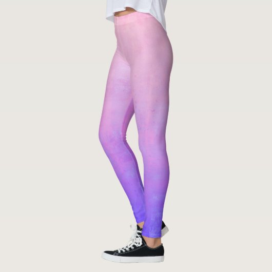Rosa Blau rustikale ombre Leggings (Links)
