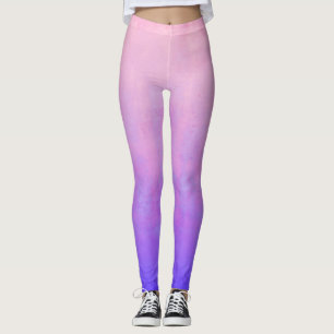 Rosa Blau rustikale ombre Leggings