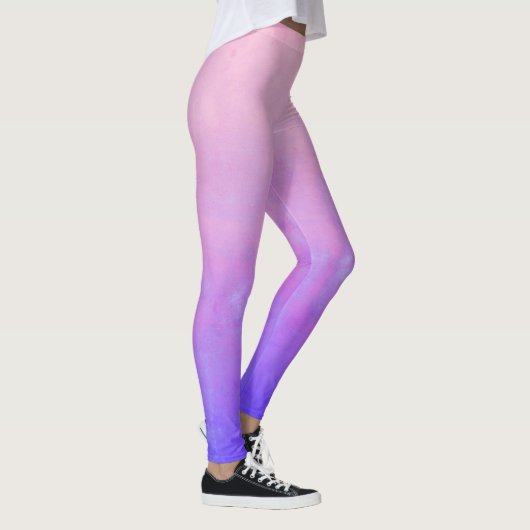 Rosa Blau rustikale ombre Leggings (Rechts)