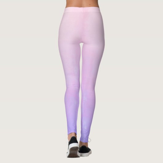 Rosa Blau rustikale ombre Leggings (Rückseite)