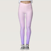 Rosa Blau rustikale ombre Leggings (Vorderseite)