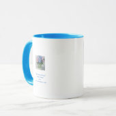 "Rosa, blau u. Glas " Tasse (Vorderseite Links)