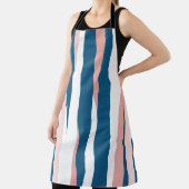 Rosa Blau und Abstrakt weiß Schürze (InSitu)