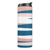 Rosa Blau und Abstrakt weiß Thermosbecher (Nach links gedreht)