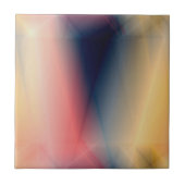 Rosa Blau und gelb abstrakt Fliese (Vorderseite)