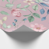 Rosa Blau und Gelb Lila Geschenkpapier (Ecke)