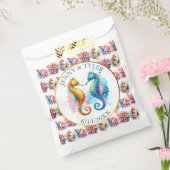 Rosa, blau und goldfarbener Sandstrand Geschenktütchen (Versiegelt)