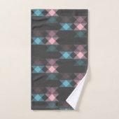 rosa blau und grau geometrisch badhandtuch set (Handtuch)