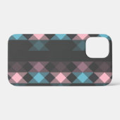 rosa blau und grau geometrisch Case-Mate iPhone hülle (Rückseite (Horizontal))