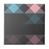rosa blau und grau geometrisch fliese (Vorderseite)