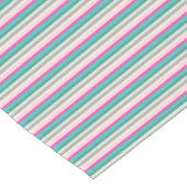 Rosa blau und grün gestreift kurzer tischläufer (Ecke)