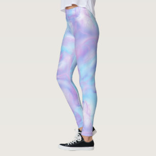 Rosa, Blau und Lila Abstrakt Leggings
