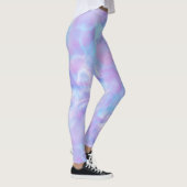 Rosa, Blau und Lila Abstrakt Leggings (Rechts)