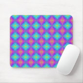 Rosa, Blau und Lila Bokeh Quilt Mousepad (Mit Mouse)
