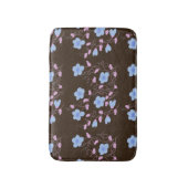 Rosa Blau und Schokoladenbraun Badematte (Vorderseite Vertikal)