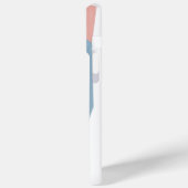 Rosa Blau und Weiß Case-Mate iPhone Hülle (Rückseite / Links)