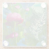 Rosa, blau und weiß glasuntersetzer (Rückseite)