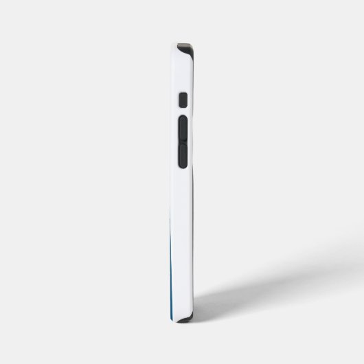 Rosa Blau und Weiß iPhone Hülle (Linke Seite)