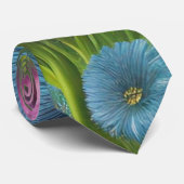 Rosa, blau und weiß krawatte (Gerollt)