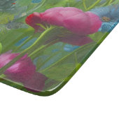 Rosa, blau und weiß schneidebrett (Ecke)