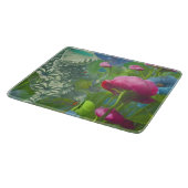 Rosa, blau und weiß schneidebrett (Ecke)
