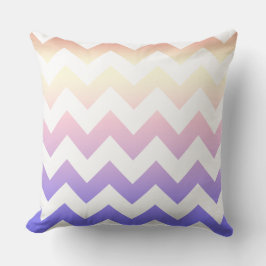 Rosa Blau Zig Zag Streifenkissen Kissen