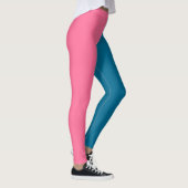 Rosa Blau, zwei Farbton gespalten Leggings (Rechts)