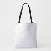 Rosa-blaue Aquarell-Wildblumenmuster Tasche (Vorderseite)